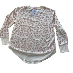 Leopard maternity sweatshirt